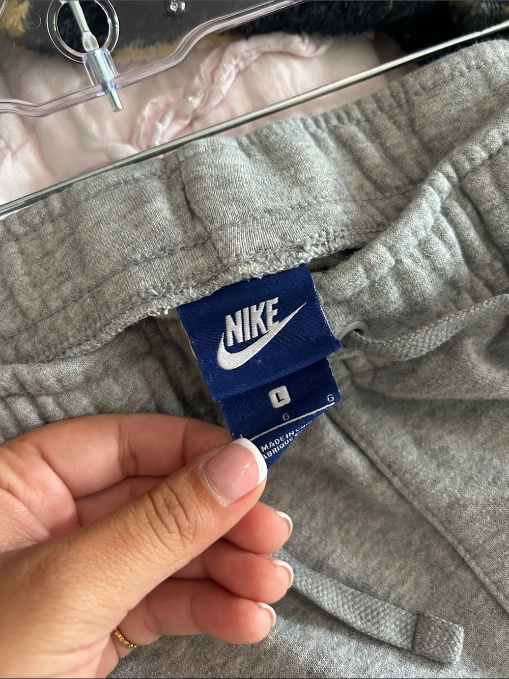 Nike Kids Gray Drawstring Fleece Joggers